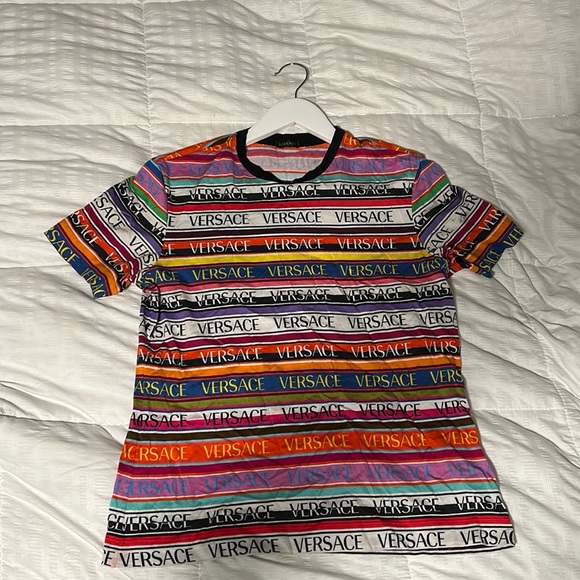 Versace Tops - Authentic Versace Multicolor T-Shirt